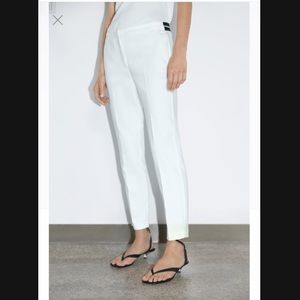 ZARA Jogger Waist  White Sz L